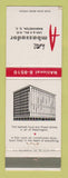 Matchbook Cover - Hotel Ambassador Washington DC