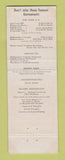 Matchbook Cover - Holland House Taverne New York City