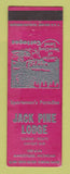 Matchbook Cover - Jack Pine Lodge Manistique MI