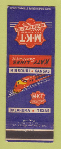 Matchbook Cover - Missouri Kansas Texas Railroad MKT