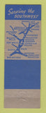 Matchbook Cover - Missouri Kansas Texas Railroad MKT