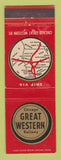 Matchbook Cover - Great Western Chicago Railroad