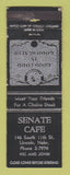 Matchbook Cover - Senate Cafe Lincoln NE WORN