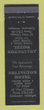 Matchbook Cover - Arlington Hotel Coldwater MI