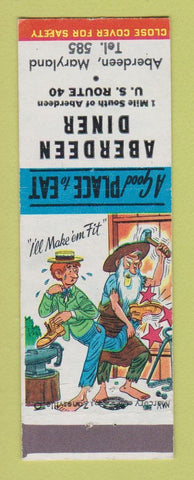 Matchbook Cover - Aberdeen Diner MD hillbilly