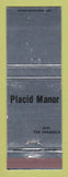 Matchbook Cover - Placid Manor The Frankels Lake Placid NY