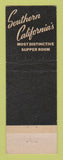 Matchbook Cover - Town House Los Angeles CA Hilton Hotel Garden Room