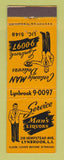 Matchbook Cover - Man's Liquors Lynbrook LI NY