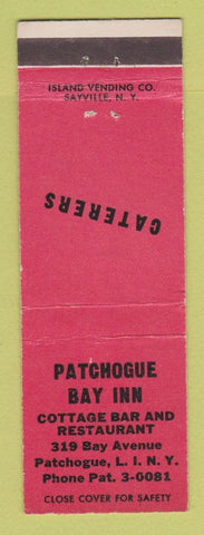 Matchbook Cover - Patchogue Bay Inn LI NY
