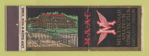 Matchbook Cover - Multnomah Amateur Athletic Club Portland OR