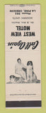 Matchbook Cover - West View Motel La Pine OR