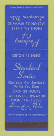 Matchbook Cover - Parkway Cafe Lexington NE oil gas