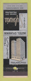 Matchbook Cover - Hotel Sylvania Philadelphia PA