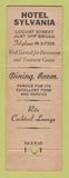 Matchbook Cover - Hotel Sylvania Philadelphia PA
