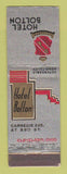 Matchbook Cover - Hotel Bolton Cleveland OH WEAR