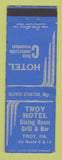 Matchbook Cover - Troy Hotel Troy PA