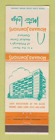 Matchbook Cover - Howard Johnson's Motor Lodge Pittsburgh PA