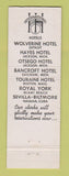 Matchbook Cover - Hotel Bancroft Saginaw MI
