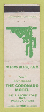 Matchbook Cover - Coronado Motel Long Beach CA WEAR