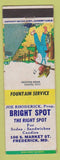 Matchbook Cover - Bright Spot Restaurant Frederick MD