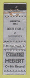 Matchbook Cover - V Leslie Hebert Tree Warden Election MA WORN
