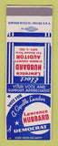 Matchbook Cover - Lawrence Hubbard Gibson County Auditor 1952 SAMPLE