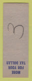 Matchbook Cover - Gene Daly County Commissioner Election SAMPLE