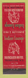 Matchbook Cover - Dunellen Hotel NJ Indian Lounge WEAR