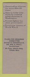 Matchbook Cover - Gil Flues Congress Election Toledo OH SAMPLE