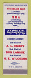 Matchbook Cover - Los Alamos County Elections AL Embery Don Lanoue SAMPLE