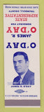 Matchbook Cover - James R O'Day State Rep Election Trumbull County SAMPLE