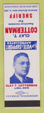 Matchbook Cover - Clay Cotterman Sheriff Election Lima OH SAMPLE