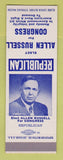 Matchbook Cover - Allen Russell for Congress Election SAMPLE