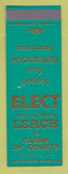 Matchbook Cover - Mrs Katherine Leach Clerk of Courts Election SAMPLE