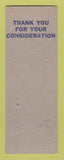 Matchbook Cover - Rex Worker Sheriff Election SAMPLE