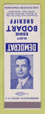 Matchbook Cover - Eddie Bodart Sheriff Election Green Bay WI WEAR SAMPLE