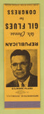 Matchbook Cover - Gil Flues Congress Election Toledo OH SAMPLE