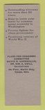 Matchbook Cover - Gil Flues Congress Election Toledo OH SAMPLE
