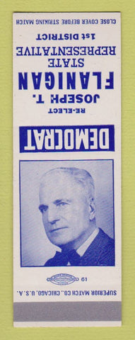 Matchbook Cover - Joseph Flanigan State Rep Election SAMPLE