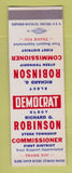 Matchbook Cover - Richard Robinson Steen Township Commissioner Election SAMPLE