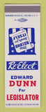 Matchbook Cover - Edward Dunn for Legislator Election SAMPLE