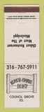 Matchbook Cover - Hays House Council Grove KS WEAR