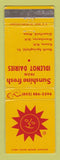 Matchbook Cover - Sunshine Fresh Idlenot Dairy Keene Manchester NH WEAR
