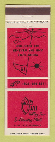 Matchbook Cover - Ojai Valley Inn Golf Club CA