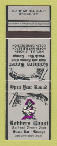 Matchbook Cover - Robbers Roost North Myrtle Beach SC
