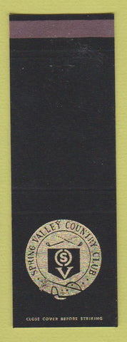 Matchbook Cover - Spring Valley Country Club