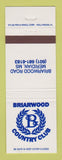 Matchbook Cover - Briarwood Country Club Meridian MS