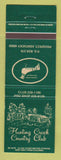 Matchbook Cover - Hunting Creek Country Club Prospect KY