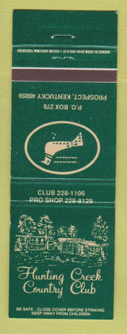Matchbook Cover - Hunting Creek Country Club Prospect KY