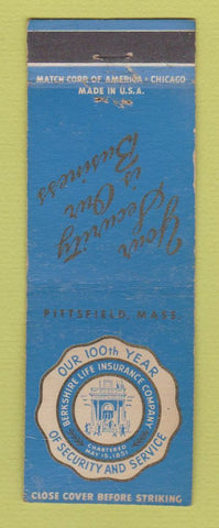 Matchbook Cover - Berkshire Life Insurance Company 1951